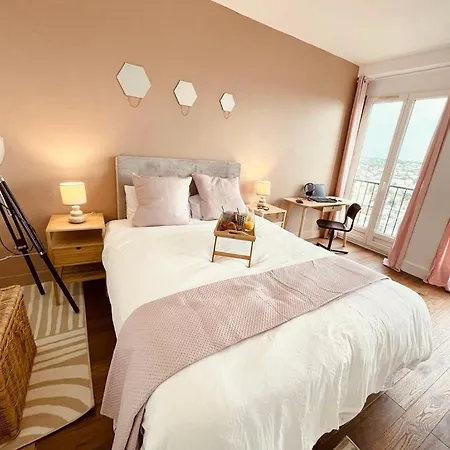 Ciel De Paris : Vue Tour Eiffel Appartement Choisy-le-Roi Buitenkant foto